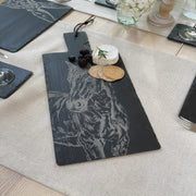 Selbrae House - Engraved Slate Horse Portrait Serving Paddle Home & Kitchen