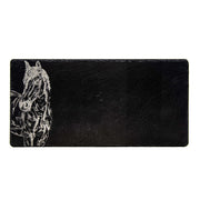 Selbrae House - Engraved Slate Horse Portrait Table Runner Home & Kitchen