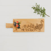 Selbrae House - Long Duck and Ducklings Oak Serving Paddle Home & Kitchen