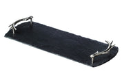 Selbrae House - Small Serving Tray with Antler Handles Home & Kitchen