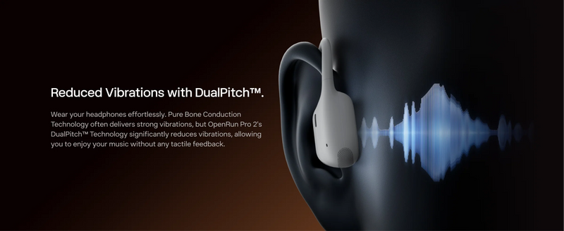 Shokz - OpenRun Pro 2 - Blue - Bluetooth Headset Noise Cancelling Mic Premium Bone Conduction - Dual Drivers Enhanced Bass - 3D Audio Water Resistant IP55 - 12Hr Battery Life Electronics