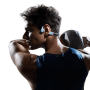 Shokz - OpenRun Pro 2 Mini - Blue - Bluetooth Headset Noise Cancelling Mic Premium Bone Conduction - Dual Drivers Enhanced Bass - 3D Audio Water Resistant IP55 - 12Hr Battery Life Electronics