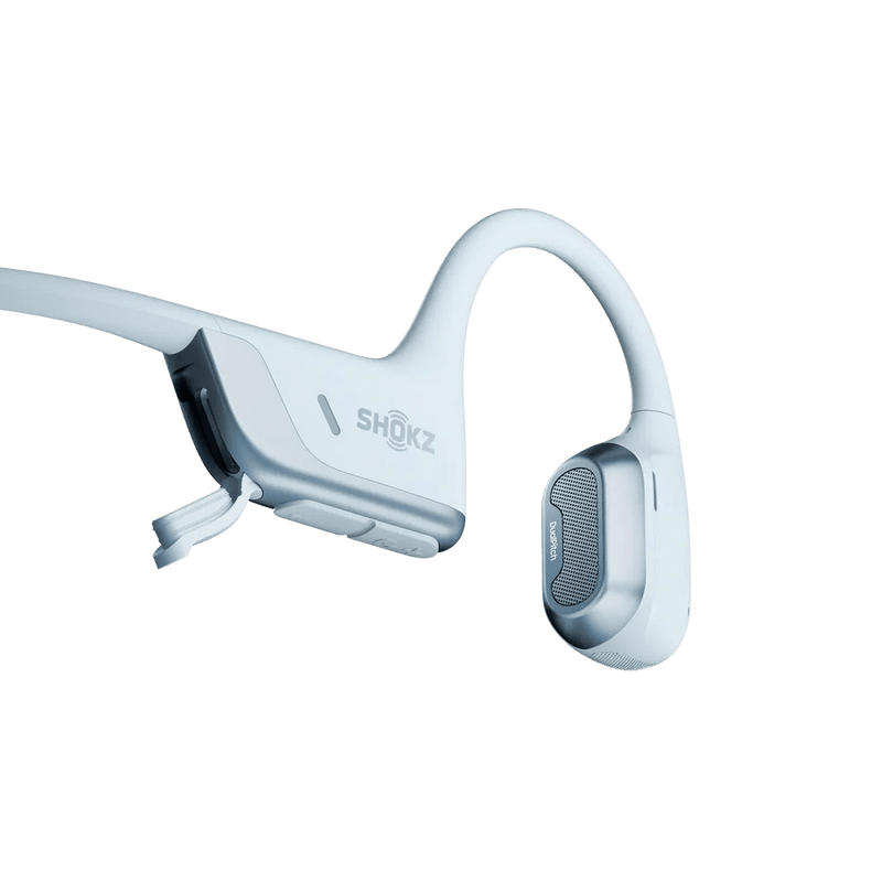 Shokz - OpenRun Pro 2 Mini - Blue - Bluetooth Headset Noise Cancelling Mic Premium Bone Conduction - Dual Drivers Enhanced Bass - 3D Audio Water Resistant IP55 - 12Hr Battery Life Electronics