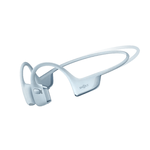 Shokz - OpenRun Pro 2 Mini - Blue - Bluetooth Headset Noise Cancelling Mic Premium Bone Conduction - Dual Drivers Enhanced Bass - 3D Audio Water Resistant IP55 - 12Hr Battery Life Electronics