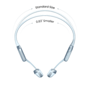 Shokz - OpenRun Pro 2 Mini - Blue - Bluetooth Headset Noise Cancelling Mic Premium Bone Conduction - Dual Drivers Enhanced Bass - 3D Audio Water Resistant IP55 - 12Hr Battery Life Electronics