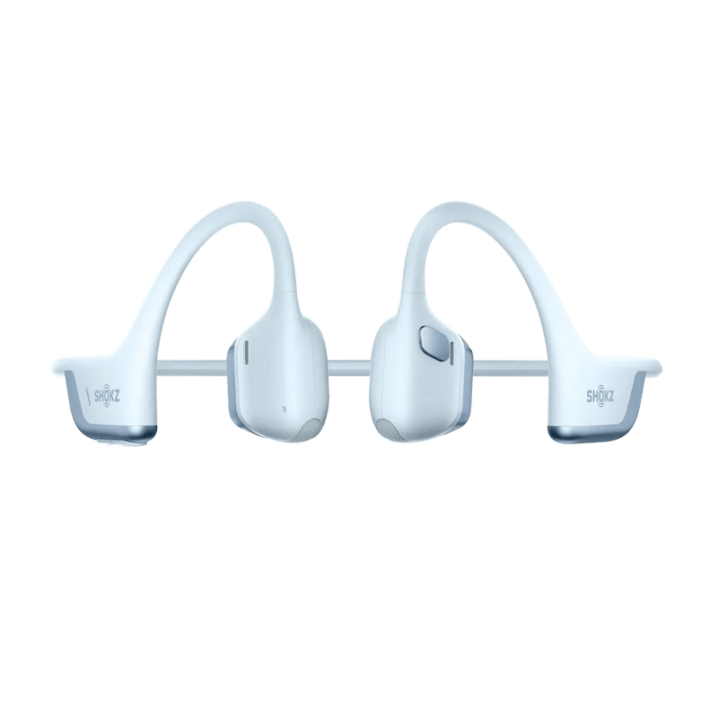 Shokz - OpenRun Pro 2 Mini - Blue - Bluetooth Headset Noise Cancelling Mic Premium Bone Conduction - Dual Drivers Enhanced Bass - 3D Audio Water Resistant IP55 - 12Hr Battery Life Electronics