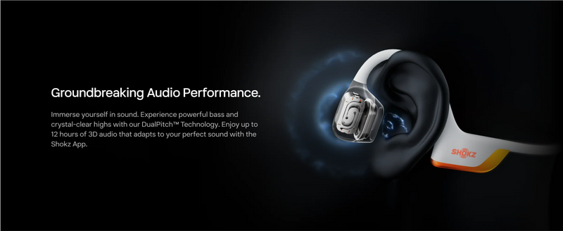 Shokz - OpenRun Pro 2 Mini - Blue - Bluetooth Headset Noise Cancelling Mic Premium Bone Conduction - Dual Drivers Enhanced Bass - 3D Audio Water Resistant IP55 - 12Hr Battery Life Electronics