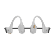 Shokz - OpenSwim Pro WHITE Bluetooth Headset & MP3 Dual Modes Bone Conduction IP68 Waterproof Dual Noise Reduction 9Hrs Battery Life Swimming Earplugs Included Electronics