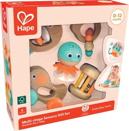 Hape - Multi - Stage Sensory Gift Set - Limolin 