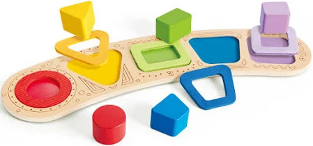 Hape - FF-COLOUR & SHAPE SORTING PUZZLE - Limolin 