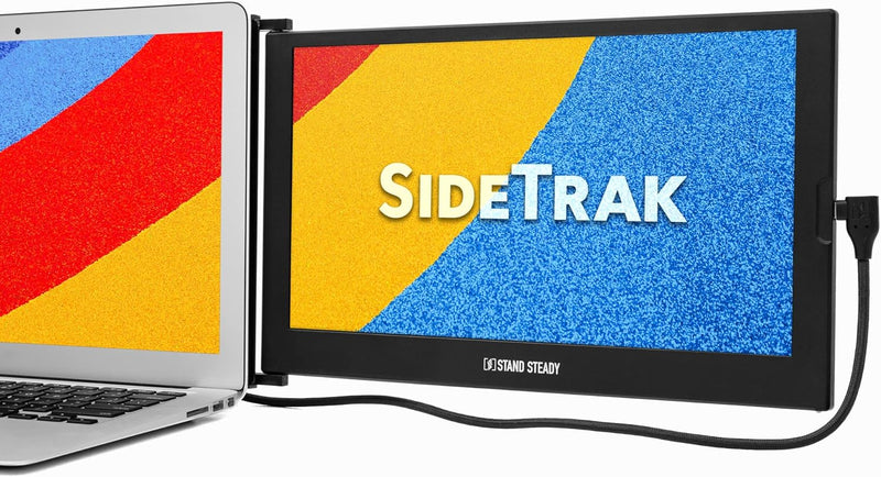 SideTrak - Slide Portable Monitor 12.5 in | PC / MAC / Chrome - Black Electronics