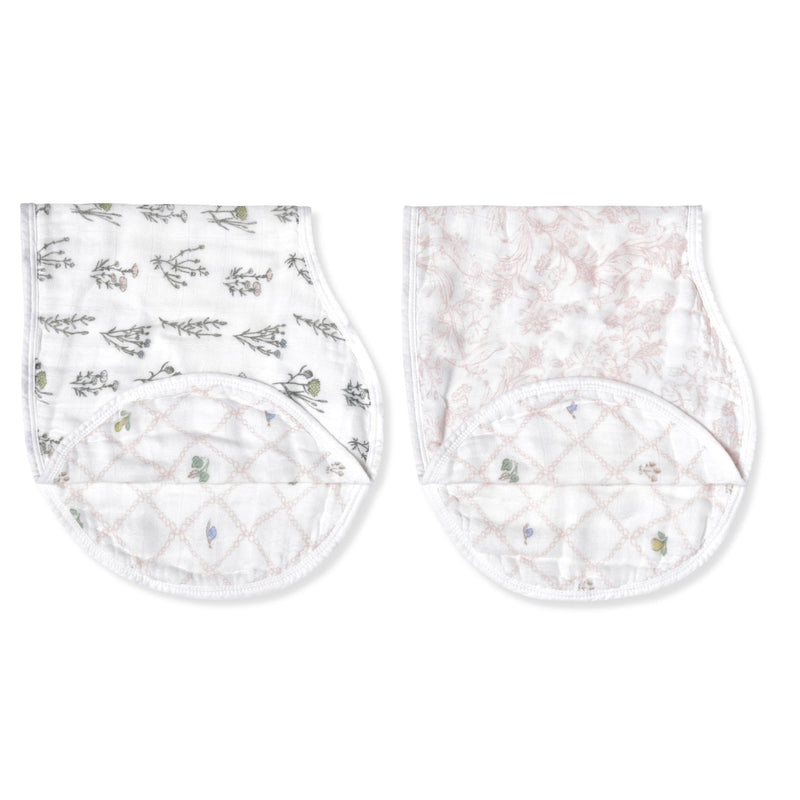 Silky Soft Burpy Bibs Mother & Baby Silky Soft Burpy Bibs | French Floral - Girl