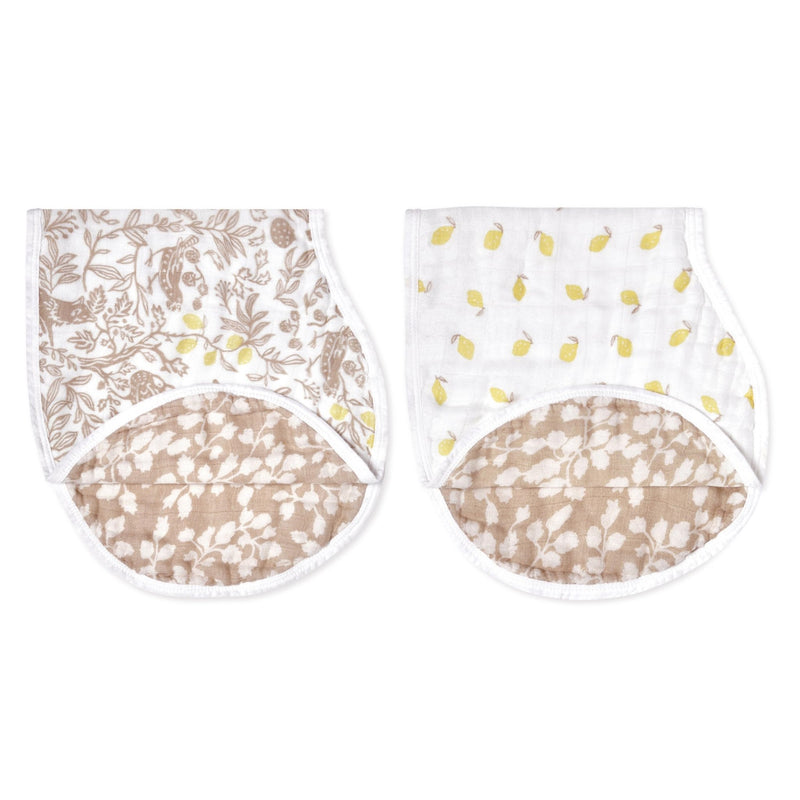 Silky Soft Burpy Bibs Mother & Baby Silky Soft Burpy Bibs | Natural Woodland - Neutral