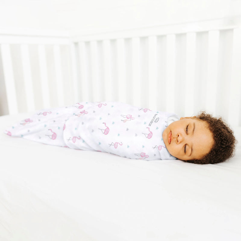 HALO - 100% Cotton Sleepsack Swaddle (TOG 1.5) | Flamingos - Girl - Small