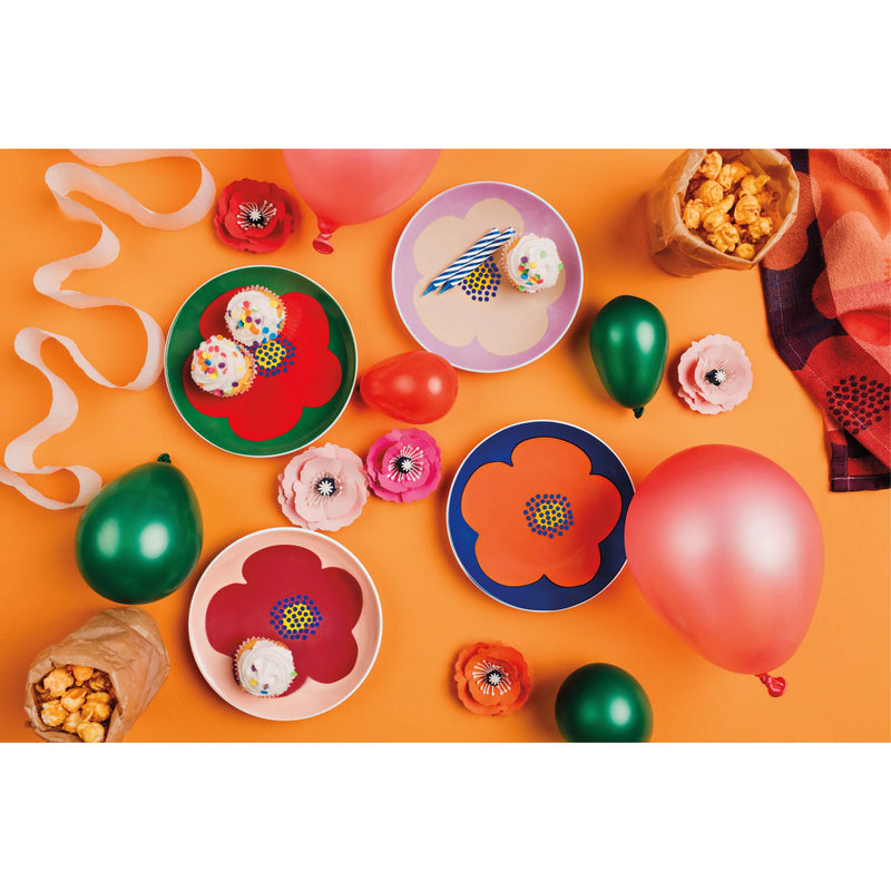 Jubilee - Set/4 Appie Plates Poppy