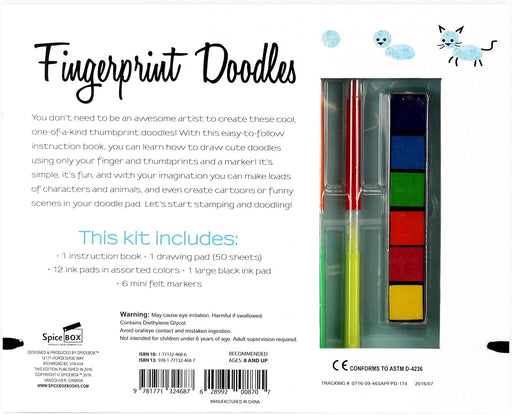 SpiceBox - IMAGINE IT FINGERPRINT DOODLES - FRENCH Toys & Games