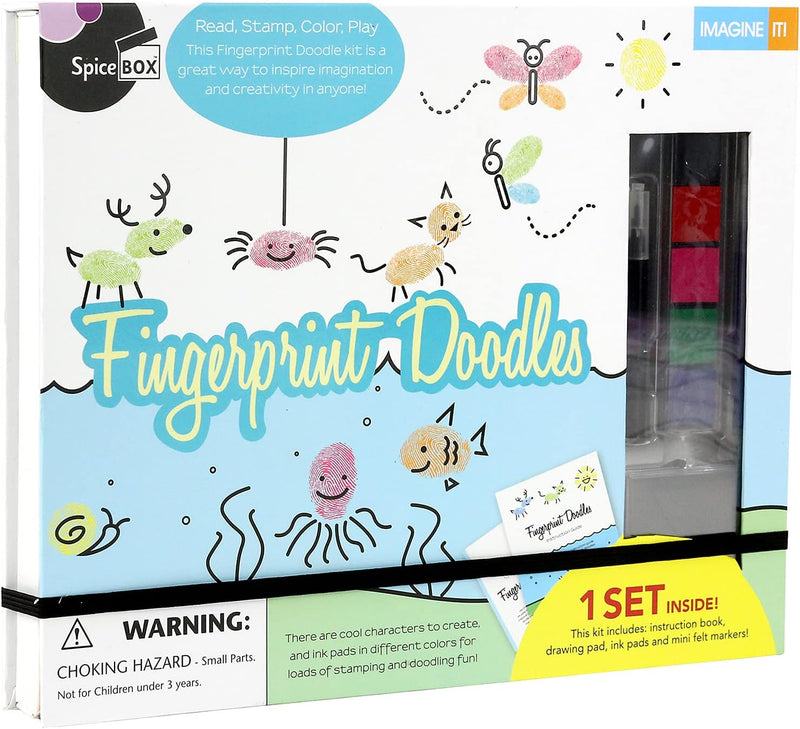 SpiceBox - IMAGINE IT FINGERPRINT DOODLES - FRENCH Toys & Games