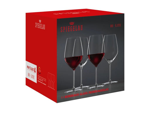 Spiegelau - HI - LITE - HI - LITE BORDEAUX S/4 Home & Kitchen