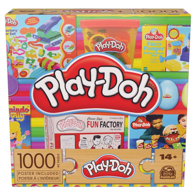 Spin Master - 1000pc Retro Milton Bradley Puzzle Toys & Games
