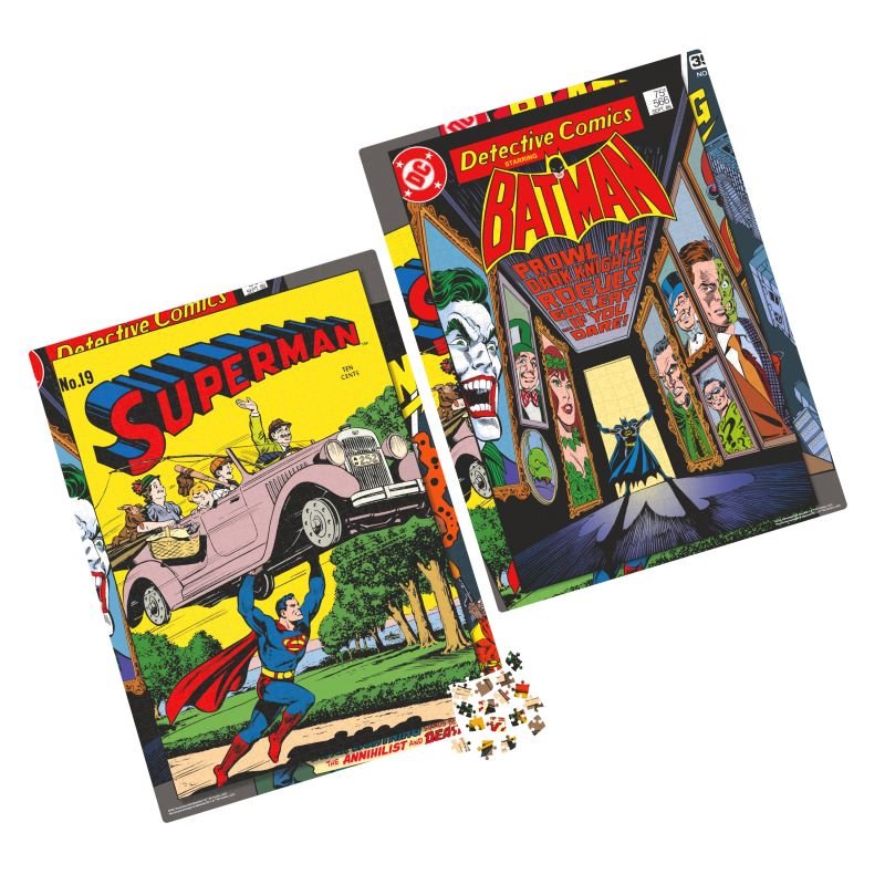 Spin Master - DC Comics, Superman Batman 1000 - Piece Jigsaw Puzzle Bundle Classic Toys & Games