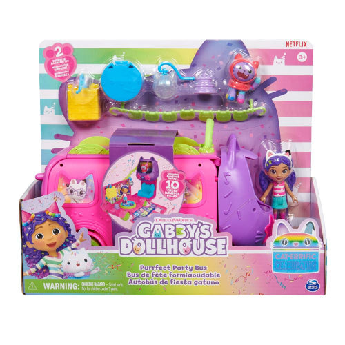 Spin Master - Gabby’s Dollhouse Purrfect Party Bus Toys & Games