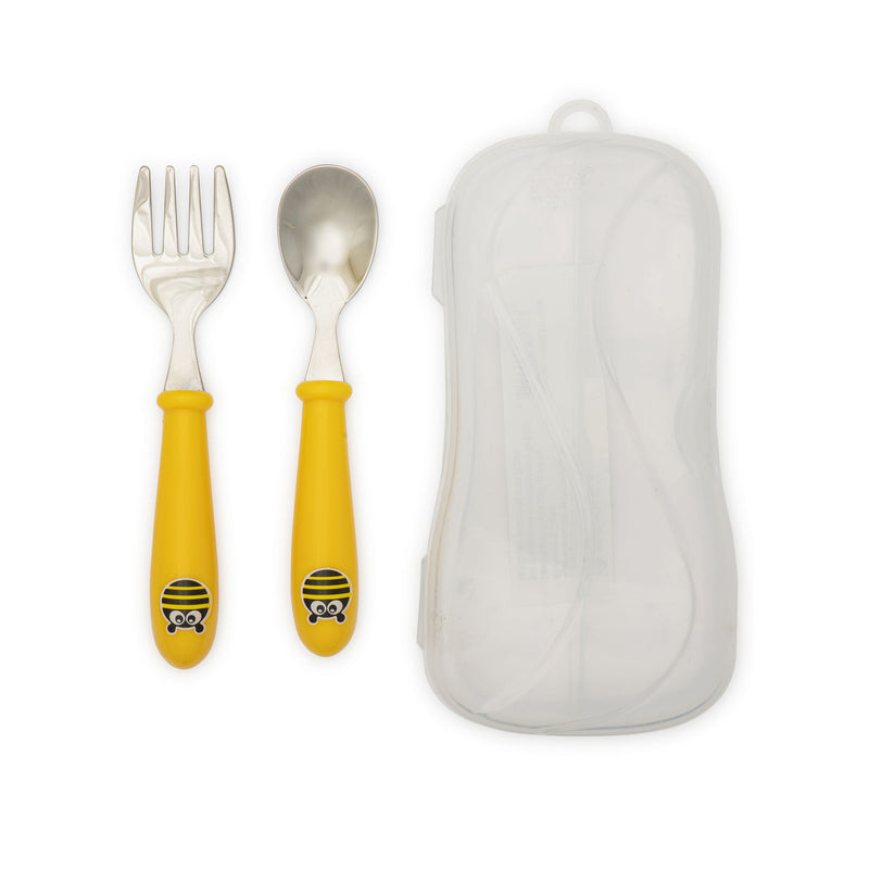 Splendide - Children Flatware 2PC Green Frog Home & Kitchen