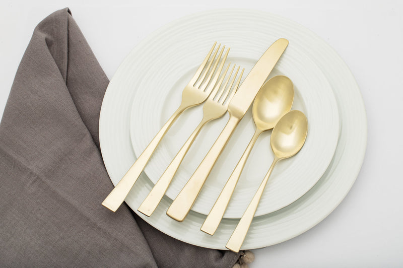 Splendide - Concerto Champagne Gold 20PC Set Home & Kitchen
