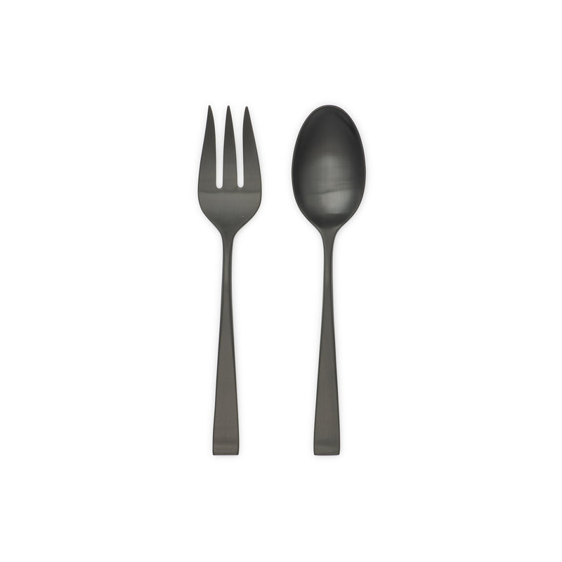 Splendide - Concerto Matte Black 2PC Serve Set Home & Kitchen