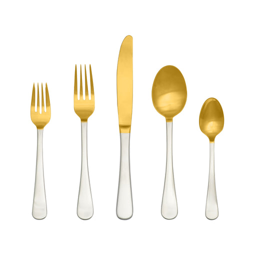 Splendide - Country Matte 2 - tone Gold 20PC Set Home & Kitchen