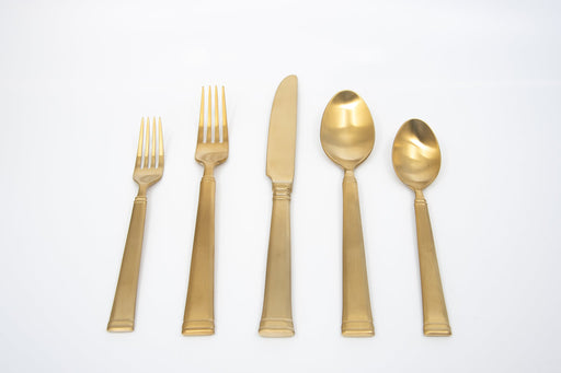 Splendide - Milan Matte Gold 20PC Set Home & Kitchen