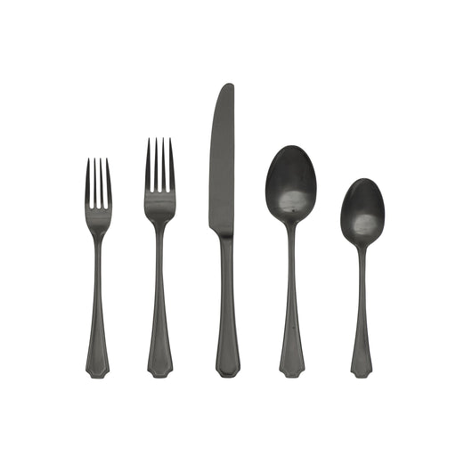 Splendide - Park Avenue Matte Black 20PC Set Home & Kitchen