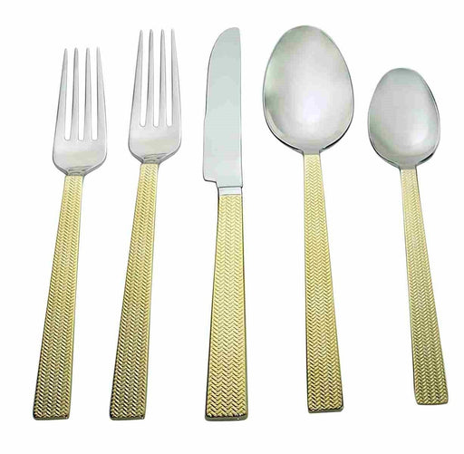 Splendide - Weaves Gold 20PC Set Home & Kitchen