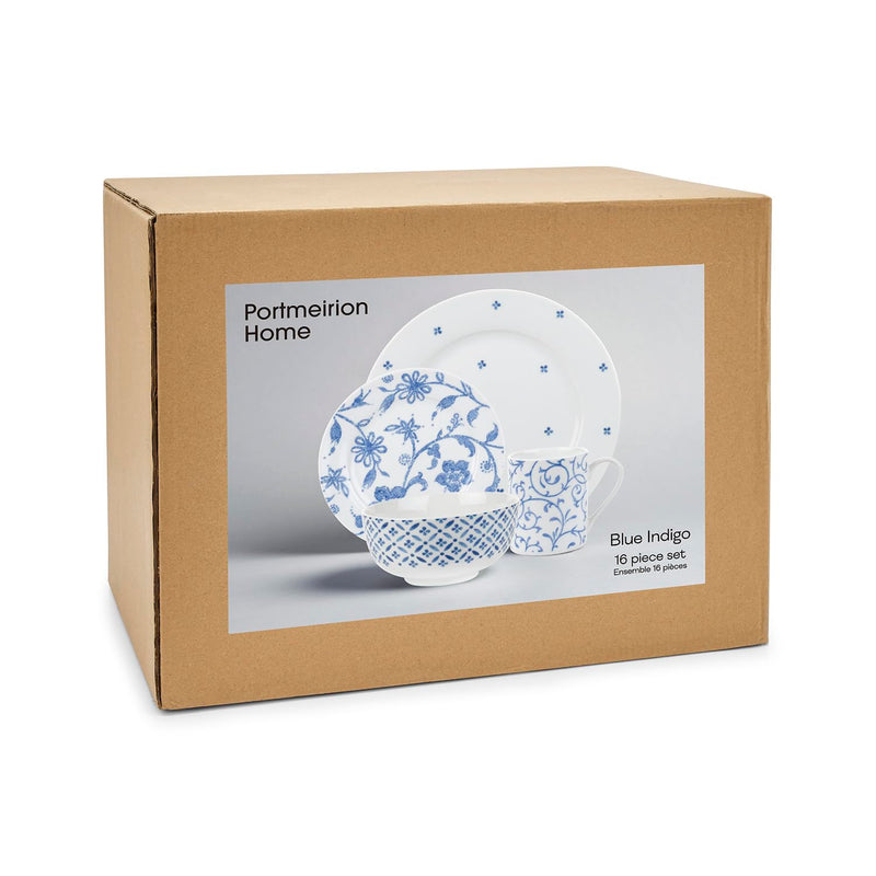 SPODE - 16PC SET BLUE INDIGO Home & Kitchen