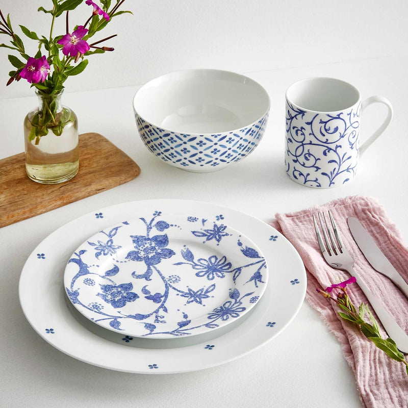 SPODE - 16PC SET BLUE INDIGO Home & Kitchen
