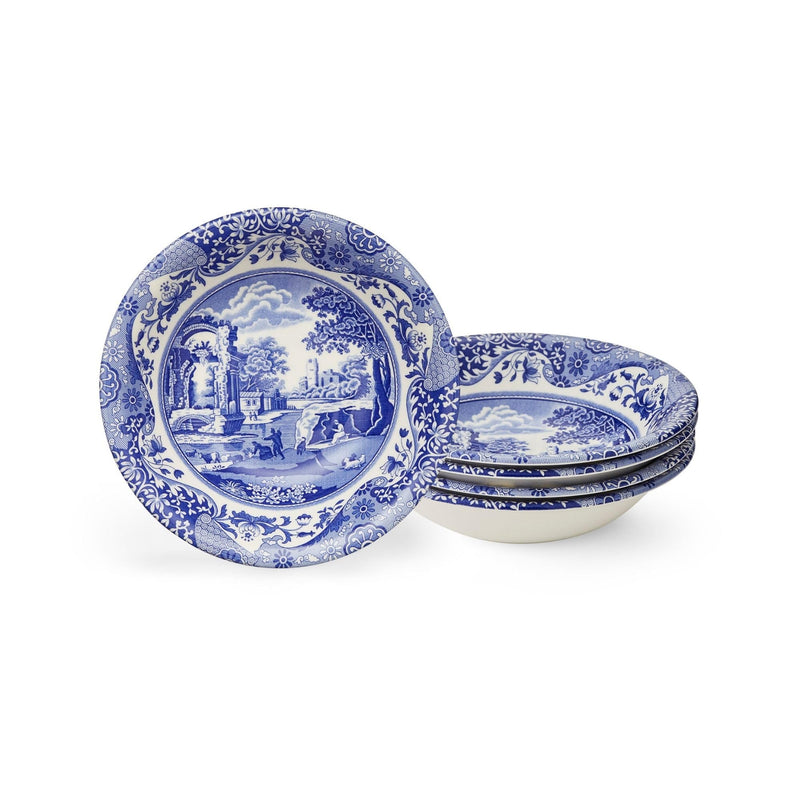 Spode - Blue Italian - Cereal Bowl Ascot (Set of 4) | 8 in Home & Kitchen