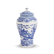 Spode - Blue Italian - Gothic Castle Vase | 14 in Home & Kitchen