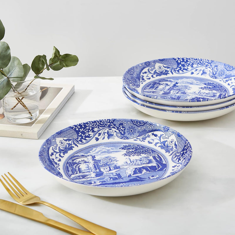 Spode - Blue Italian - Pasta Bowl | 9 in Home & Kitchen