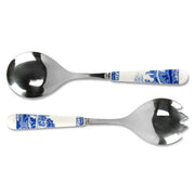 Spode - Blue Italian - Salad Servers S/2 (Ceramic Handle) - 10" Home & Kitchen