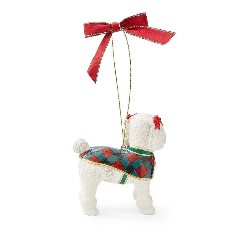 Spode - Christmas Tree Figural - French Poodle Ornament | 3.5 in Home & Kitchen