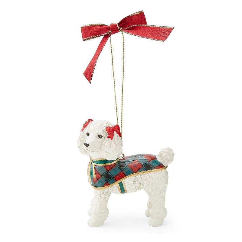 Spode - Christmas Tree Figural - French Poodle Ornament | 3.5 in Home & Kitchen