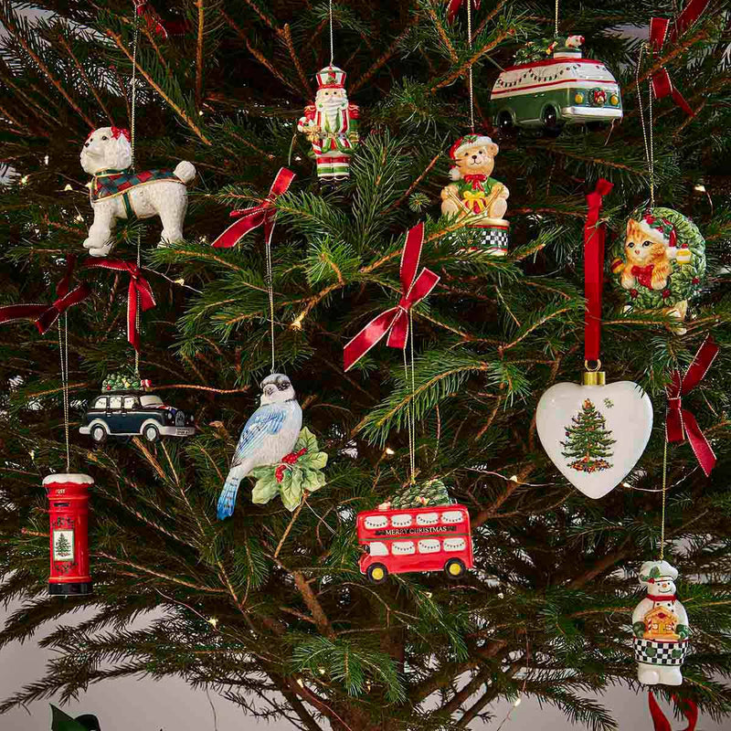 Spode - Christmas Tree Figural - Post Box | 3.5 inch Home & Kitchen