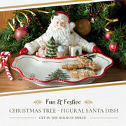 Spode - Christmas Tree Figural - Santa Dish | 12.25 in x 11.75 in x 6.25 in Home & Kitchen