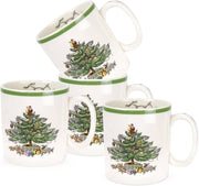 Spode - Christmas Tree - Mug | 9 oz Home & Kitchen Set of 4
