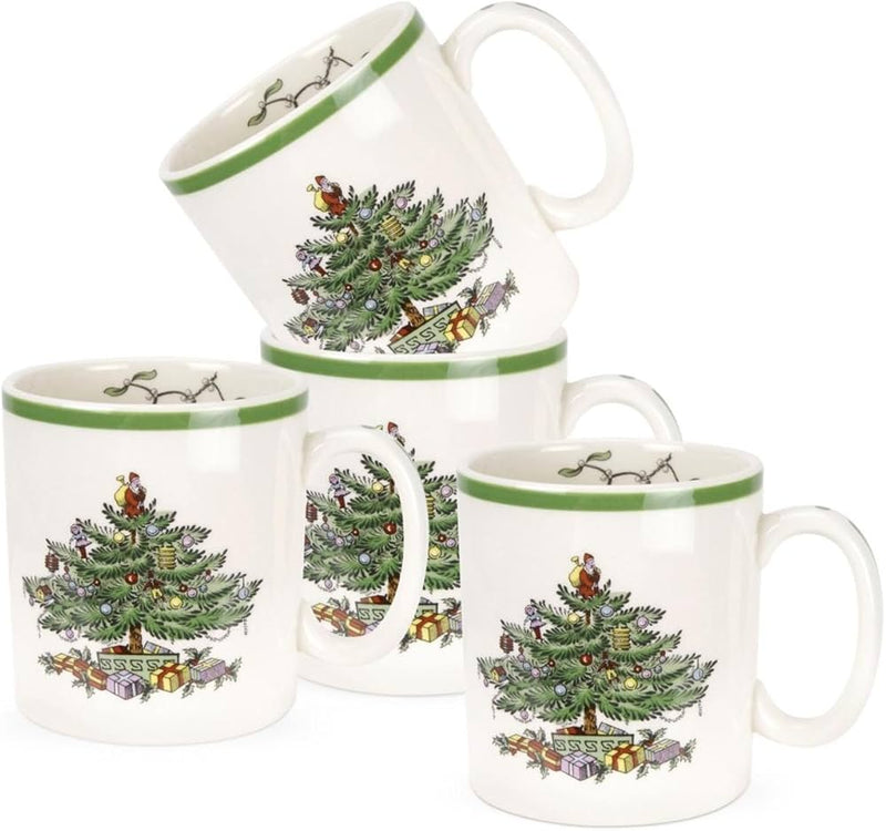 Spode - Christmas Tree - Mug | 9 oz Home & Kitchen Set of 4