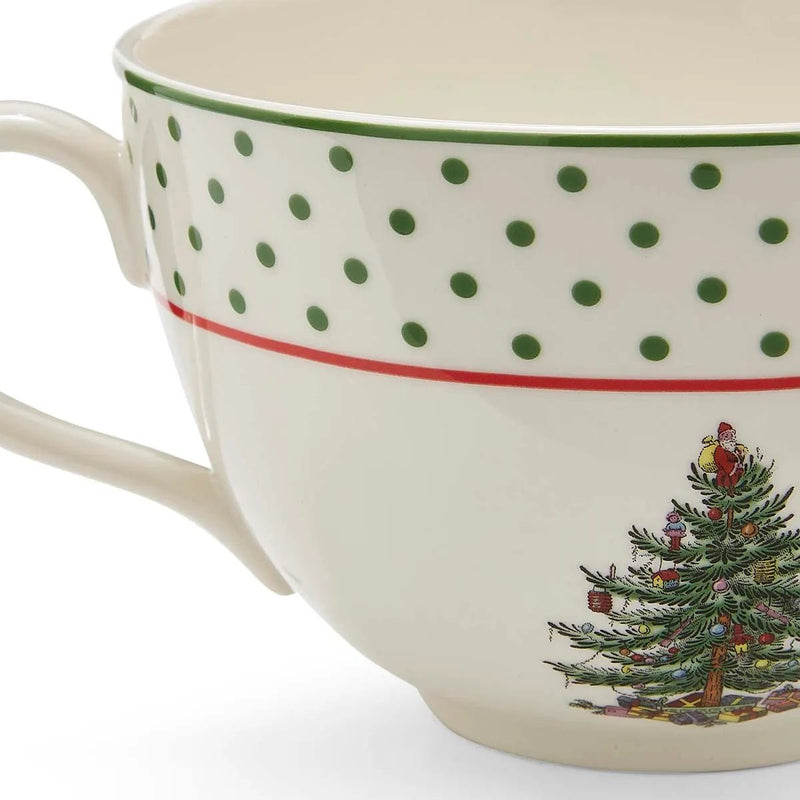 Spode - Christmas Tree Polka Dot - Polka Dot Jumbo Mug | 20 oz Home & Kitchen