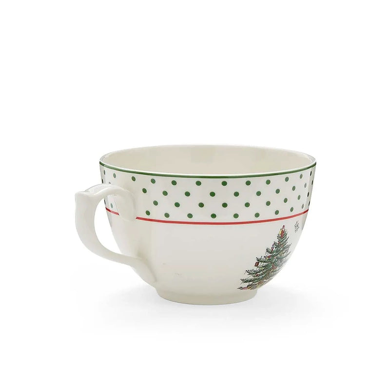 Spode - Christmas Tree Polka Dot - Polka Dot Jumbo Mug | 20 oz Home & Kitchen