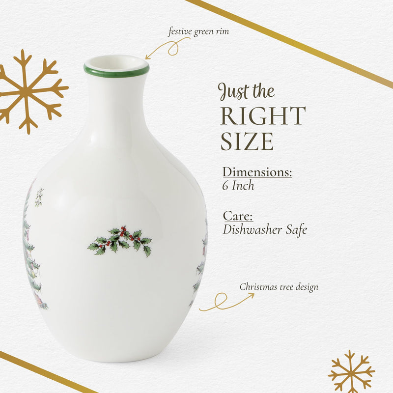 Spode - Christmas Tree - Posy Vase 6"