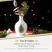 Spode - Christmas Tree - Posy Vase 6"