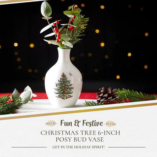 Spode - Christmas Tree - Posy Vase 6"