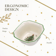 Spode - Christmas Tree - Square Bowl | 5.5 in Home & Kitchen